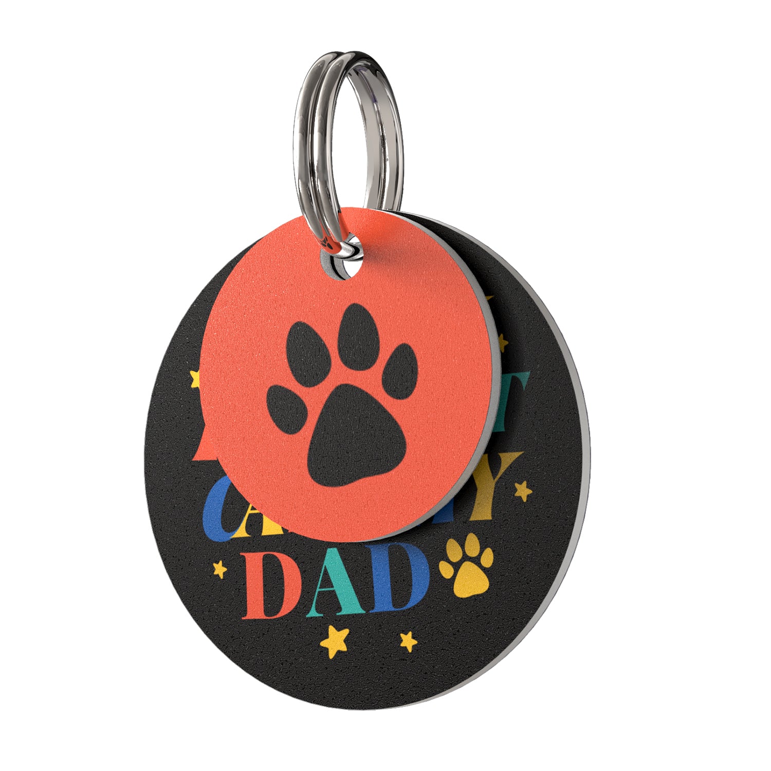 PVC QR pet tag-"CALL MY DAD"
