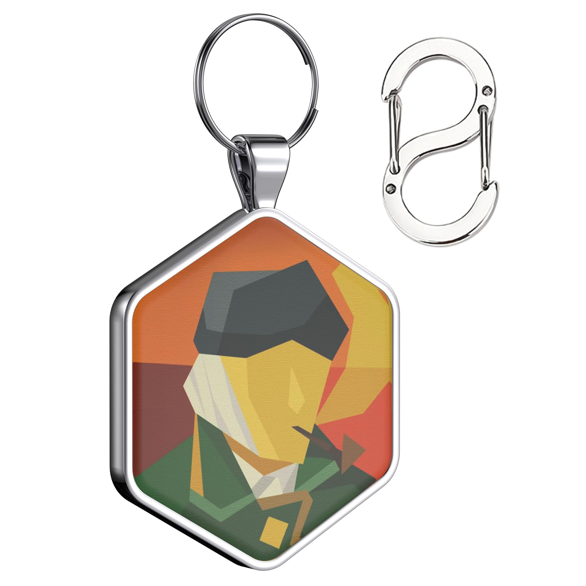 Alloy ID QR code pet tag-Van Gogh