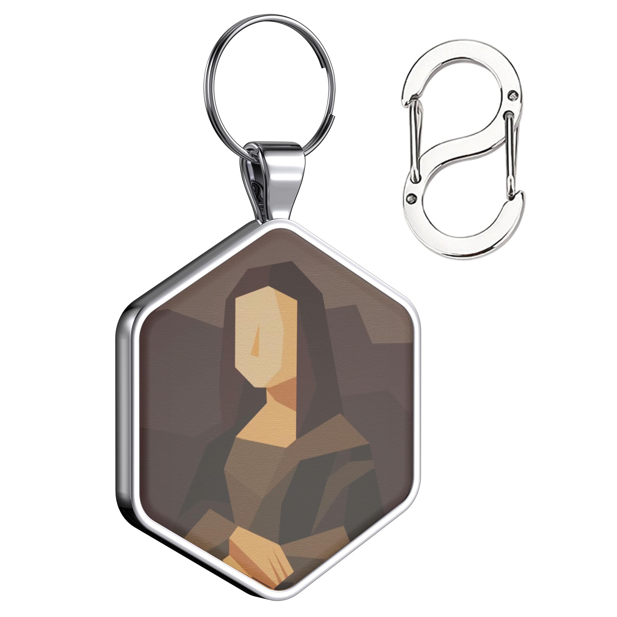 Alloy ID QR code pet tag-Mona Lisa
