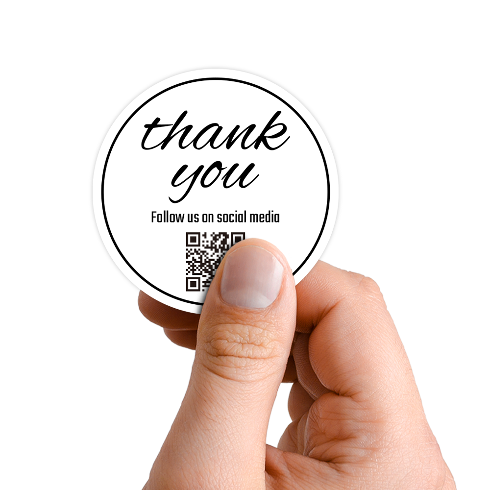 QR Thank You Stickers 1000PCS
