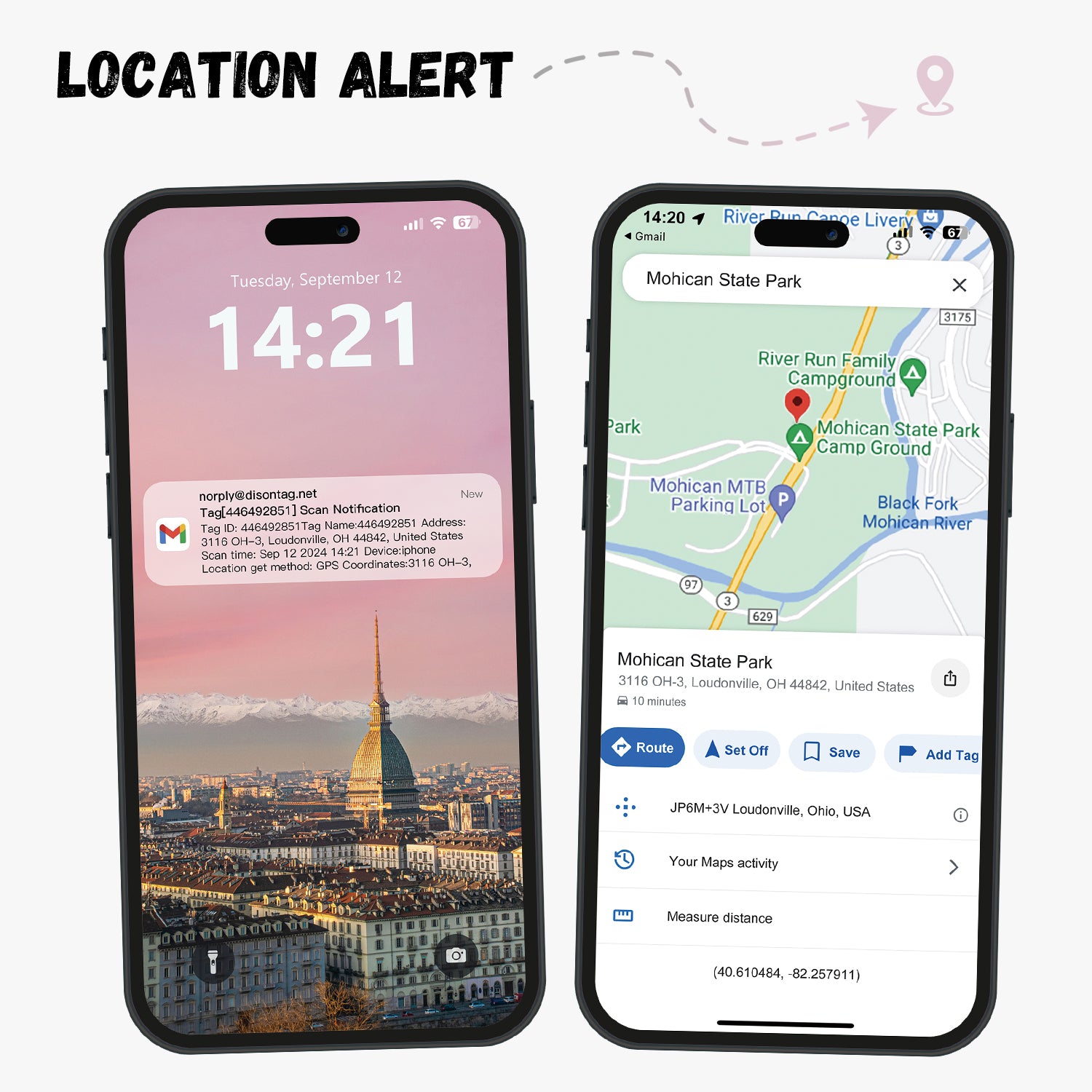 Quick clips QR code pet tag-Perple Paw