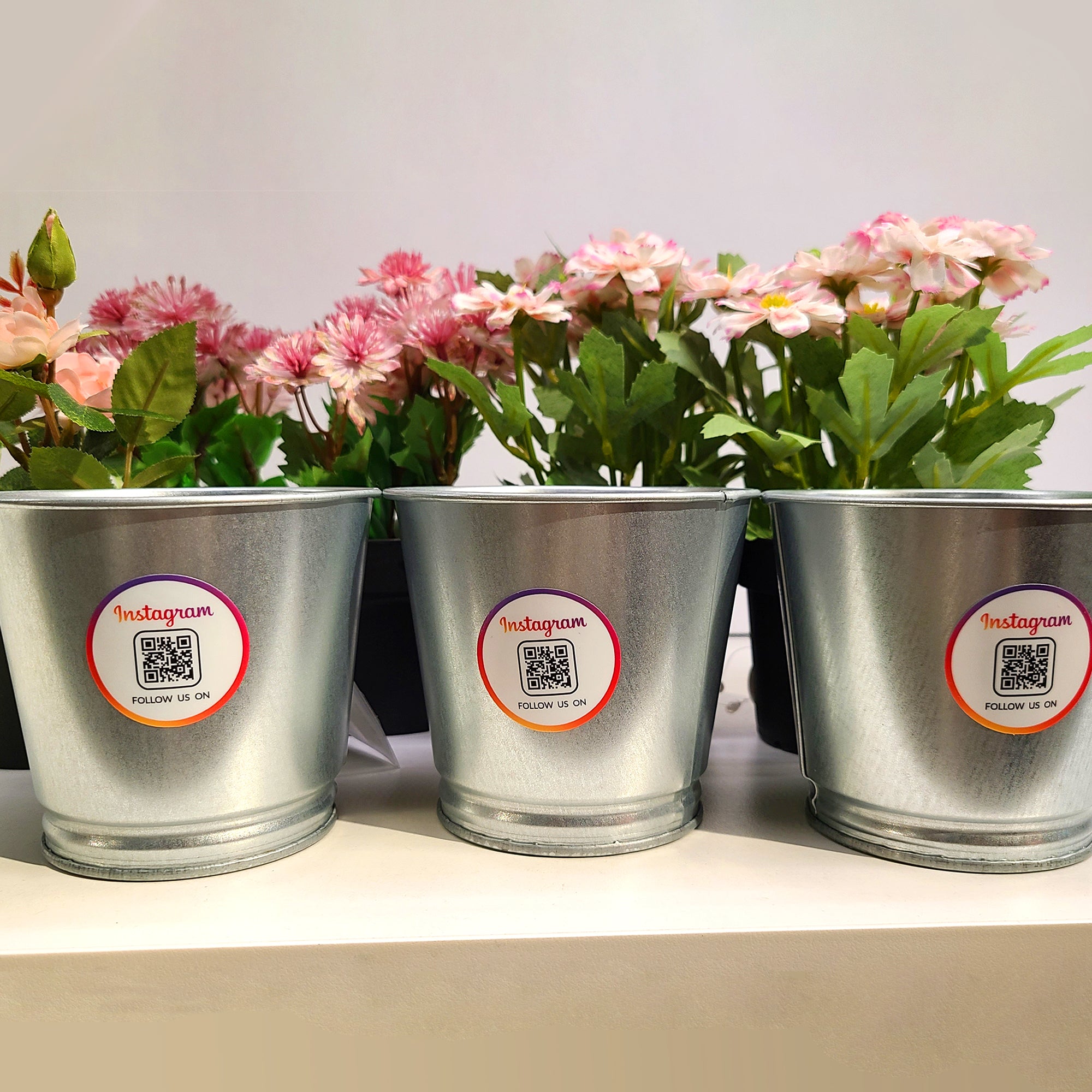 Instagram QR Social Media Stickers 108PCS