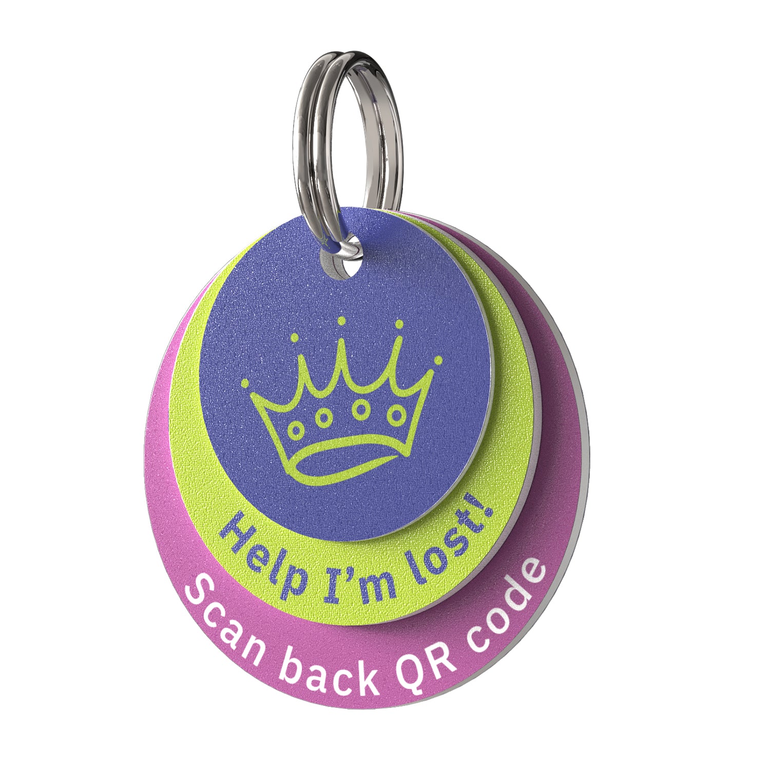 PVC pet tag Color Dopamine-Crown