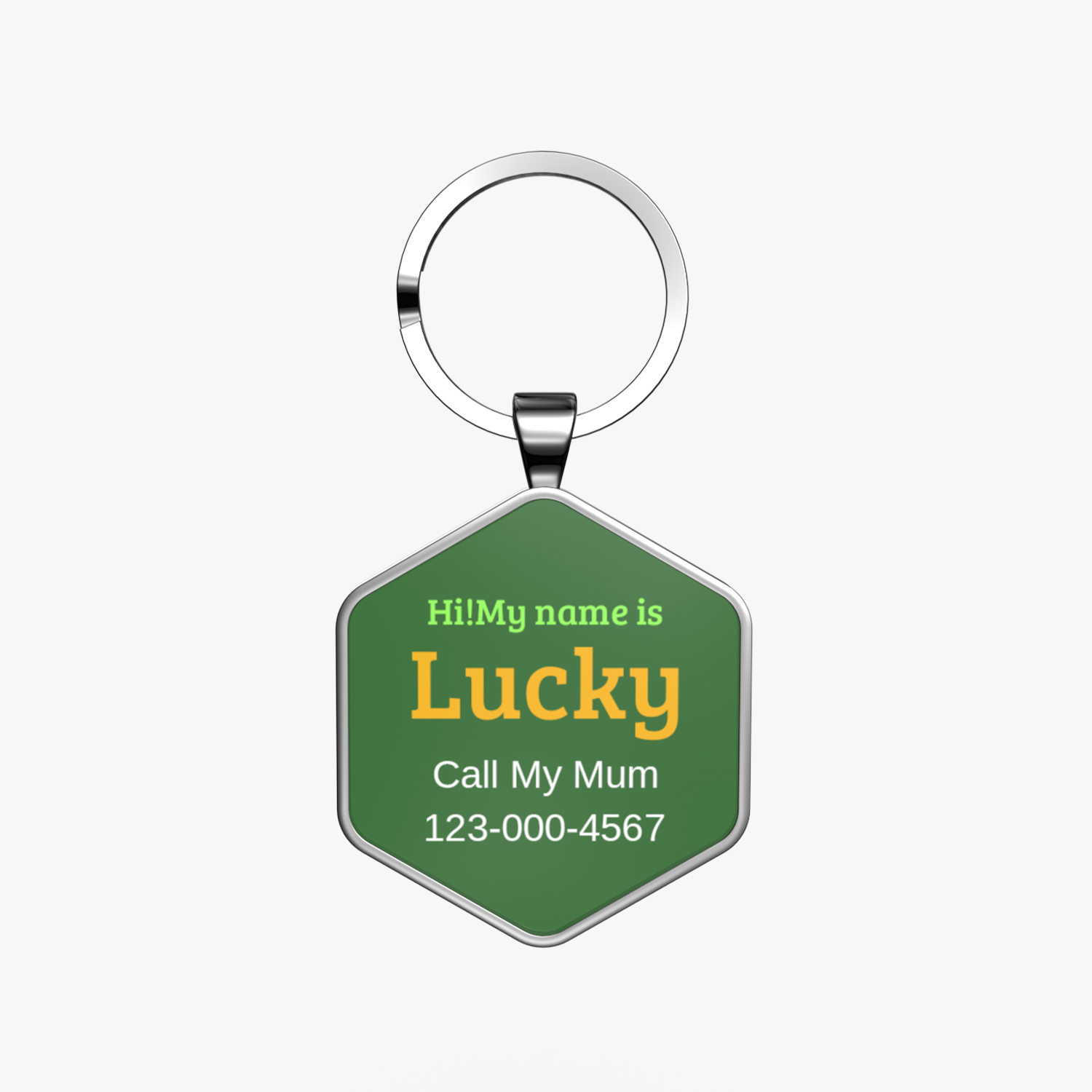 QR code pet tag Colorful text-NO.170912