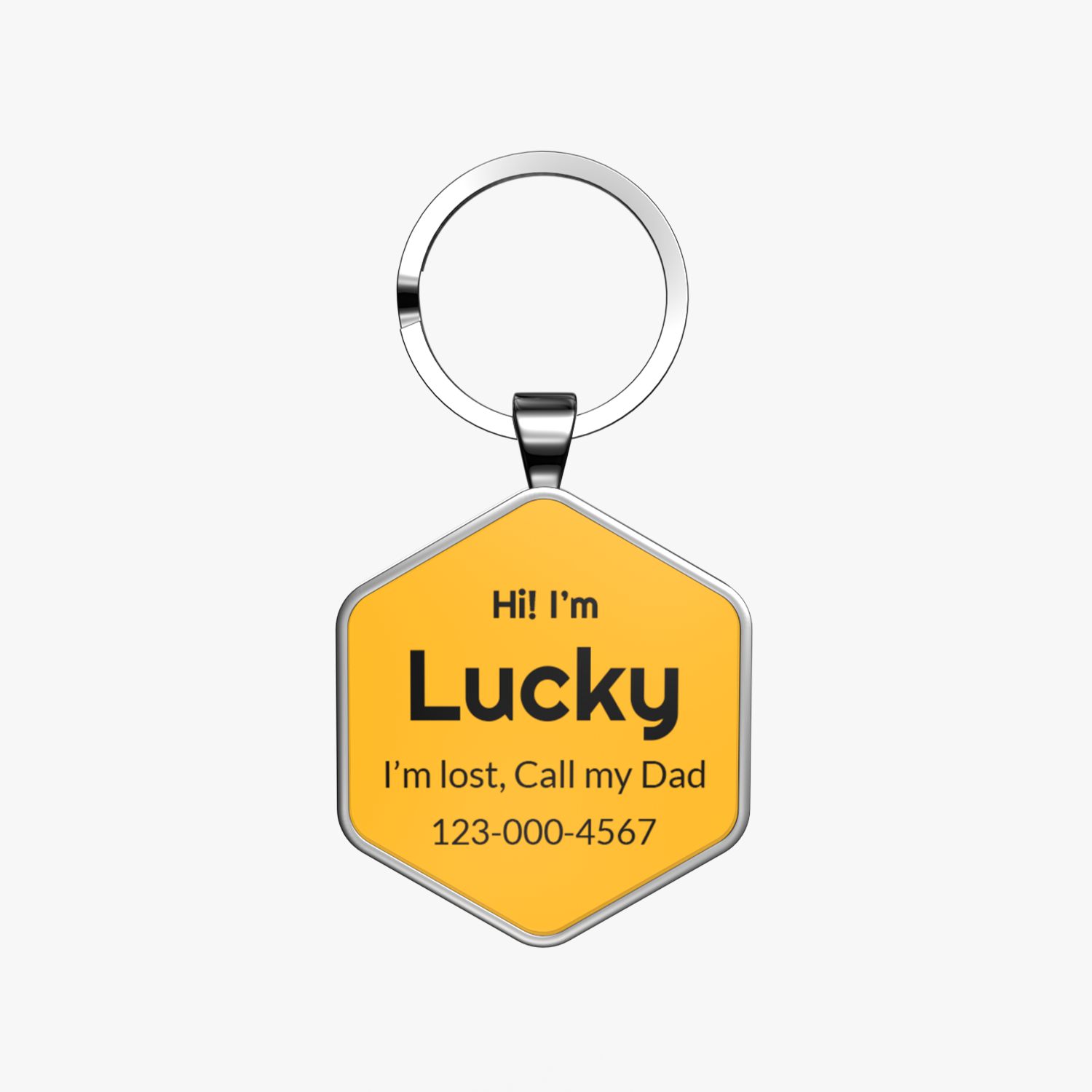 QR code pet tag Colorful text-NO.170913