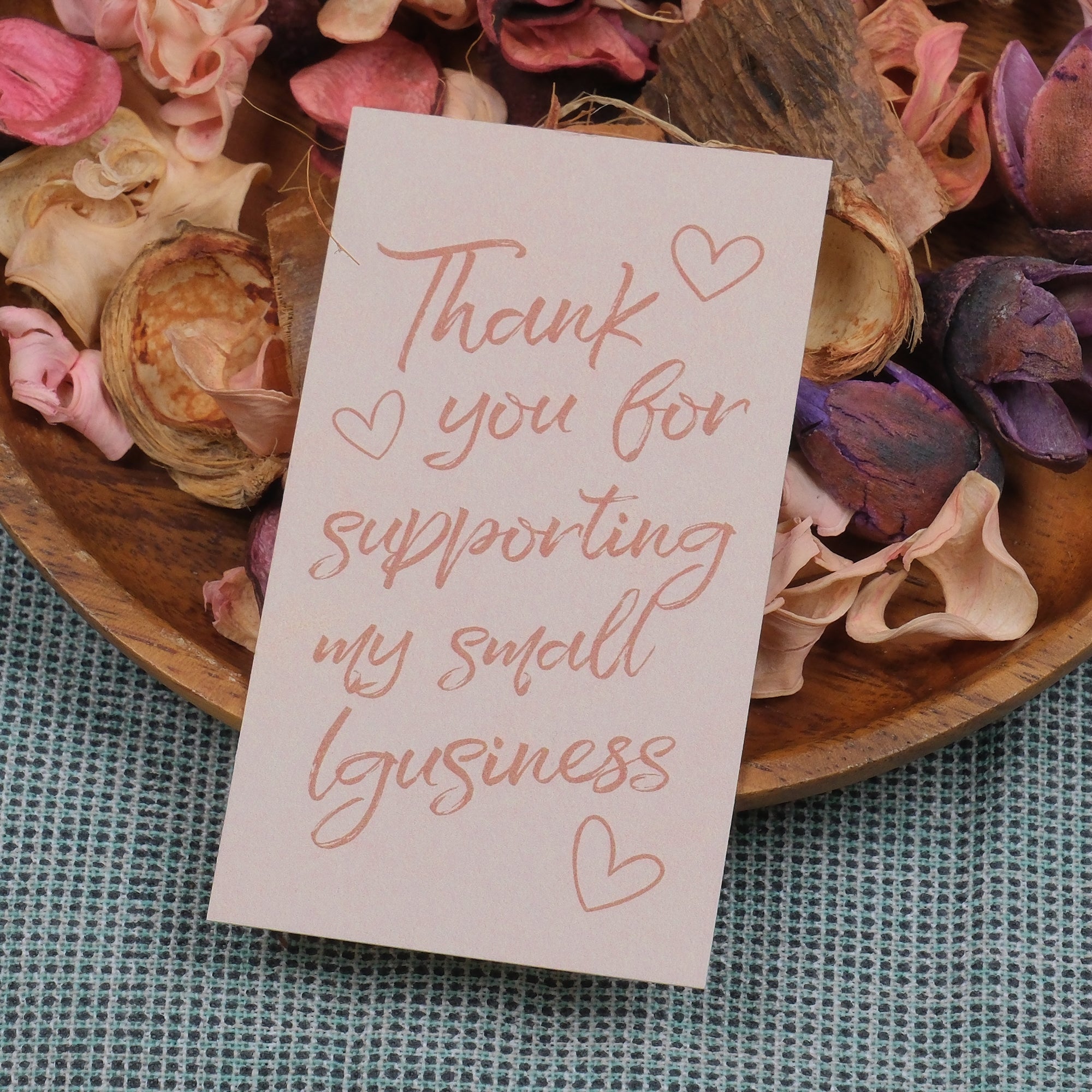 DISONTAG Small Business Editable Thank You Card - T13