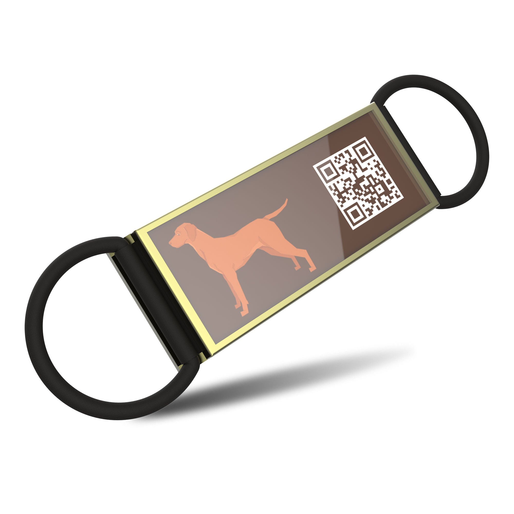 QR code pet tag Silent dog breeds tags-Vizsla