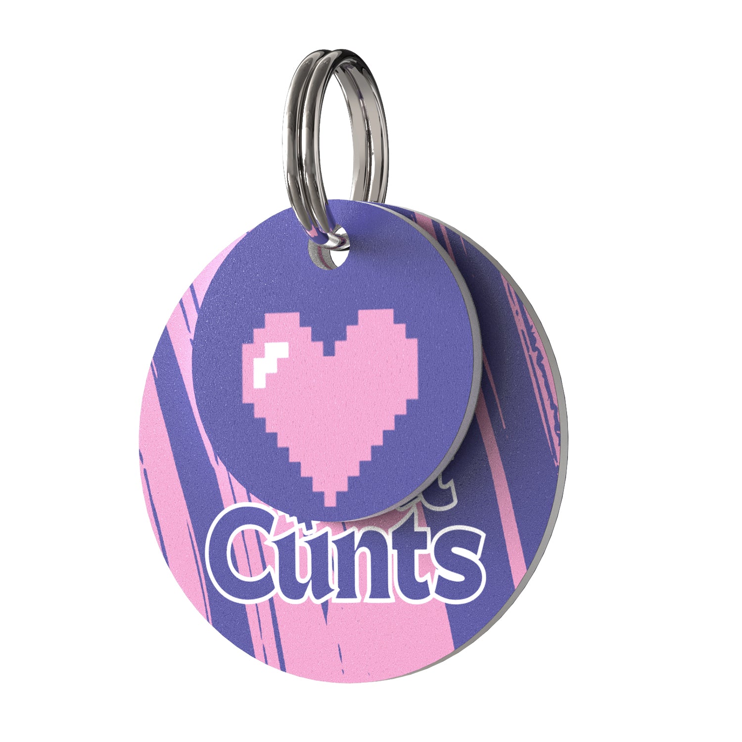 PVC QR pet tag-"I HISS AT CUNTS"