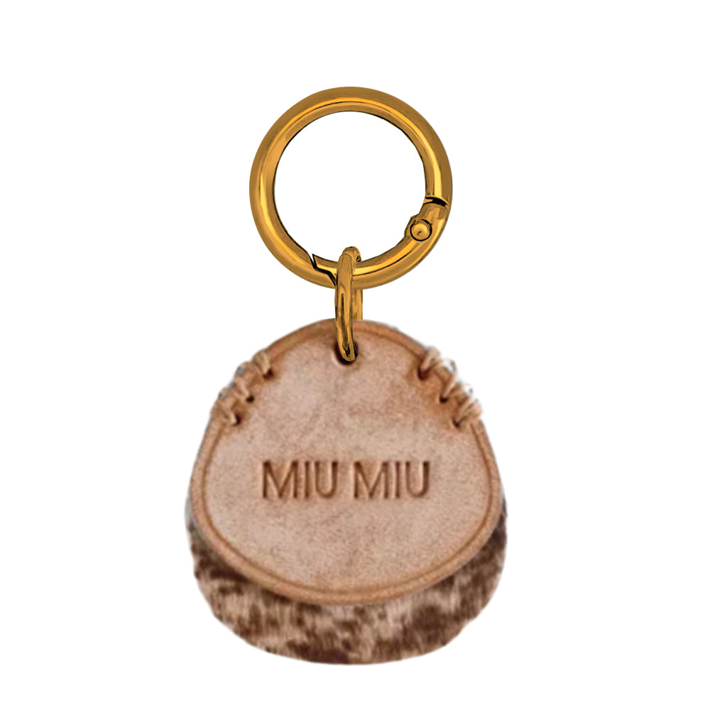 Handmade Custom Leather Name ID- Choco Mousse