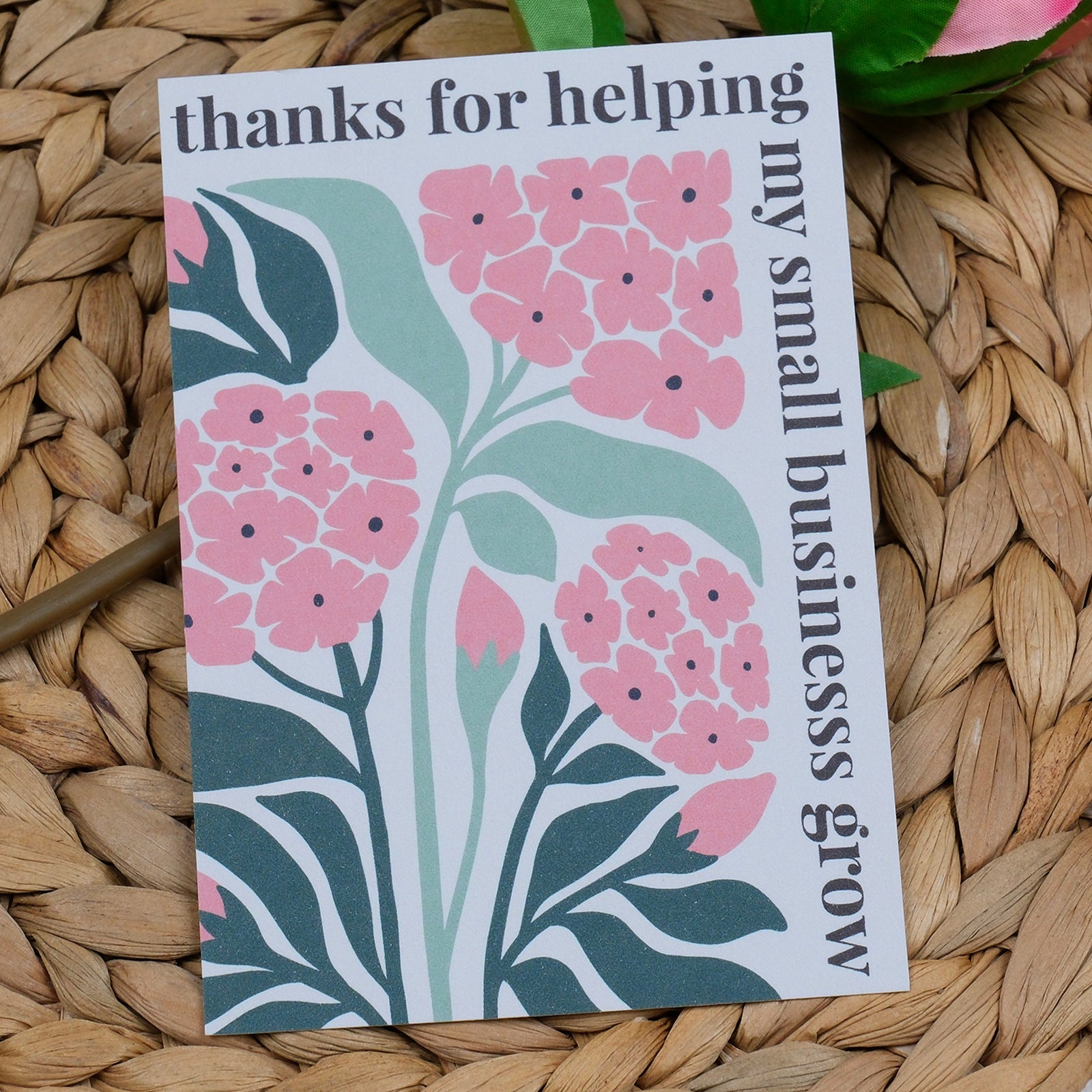 DISONTAG Small Business Editable Thank You Card - T22
