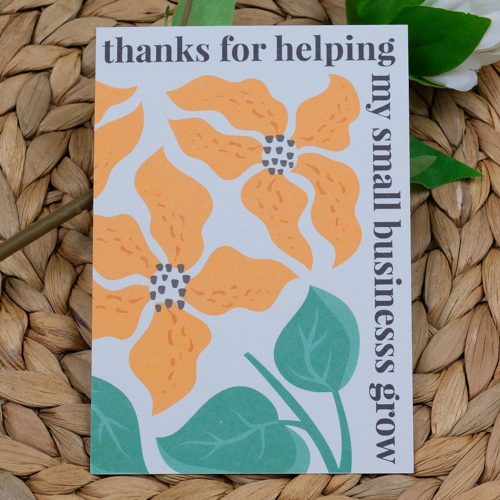 DISONTAG Small Business Editable Thank You Card - T24