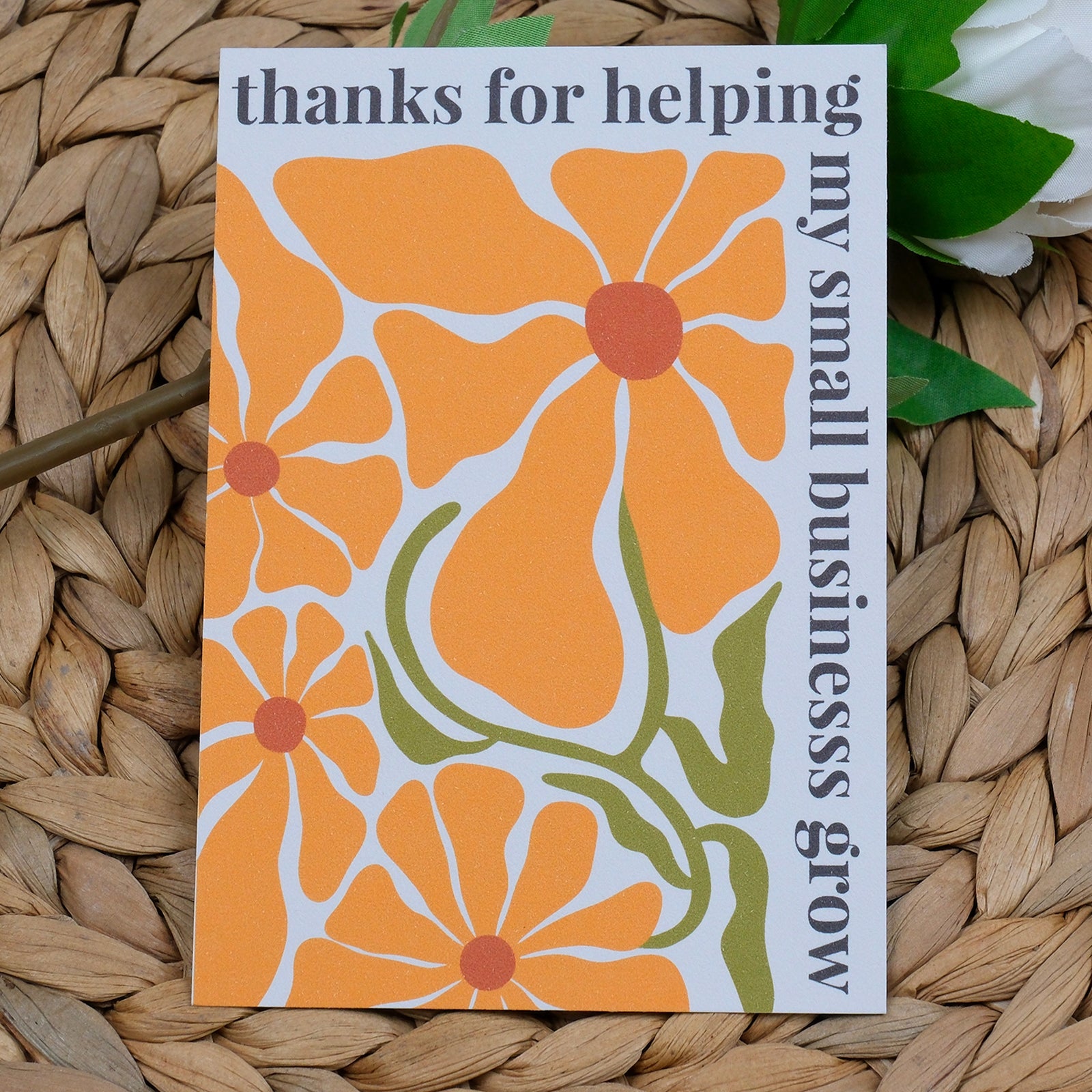 DISONTAG Small Business Editable Thank You Card - T25