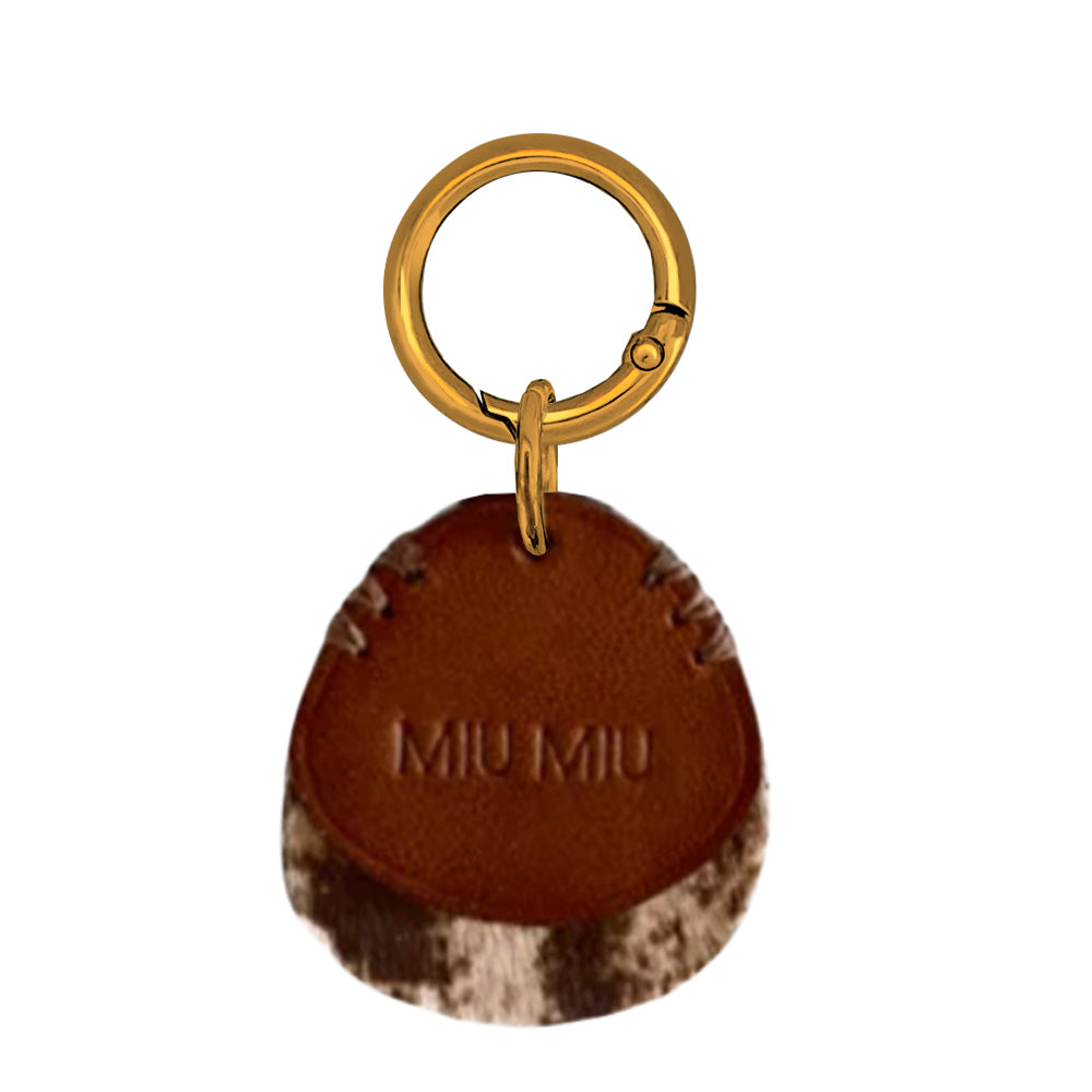 Handmade Custom Leather Name ID- Sandy Sunset