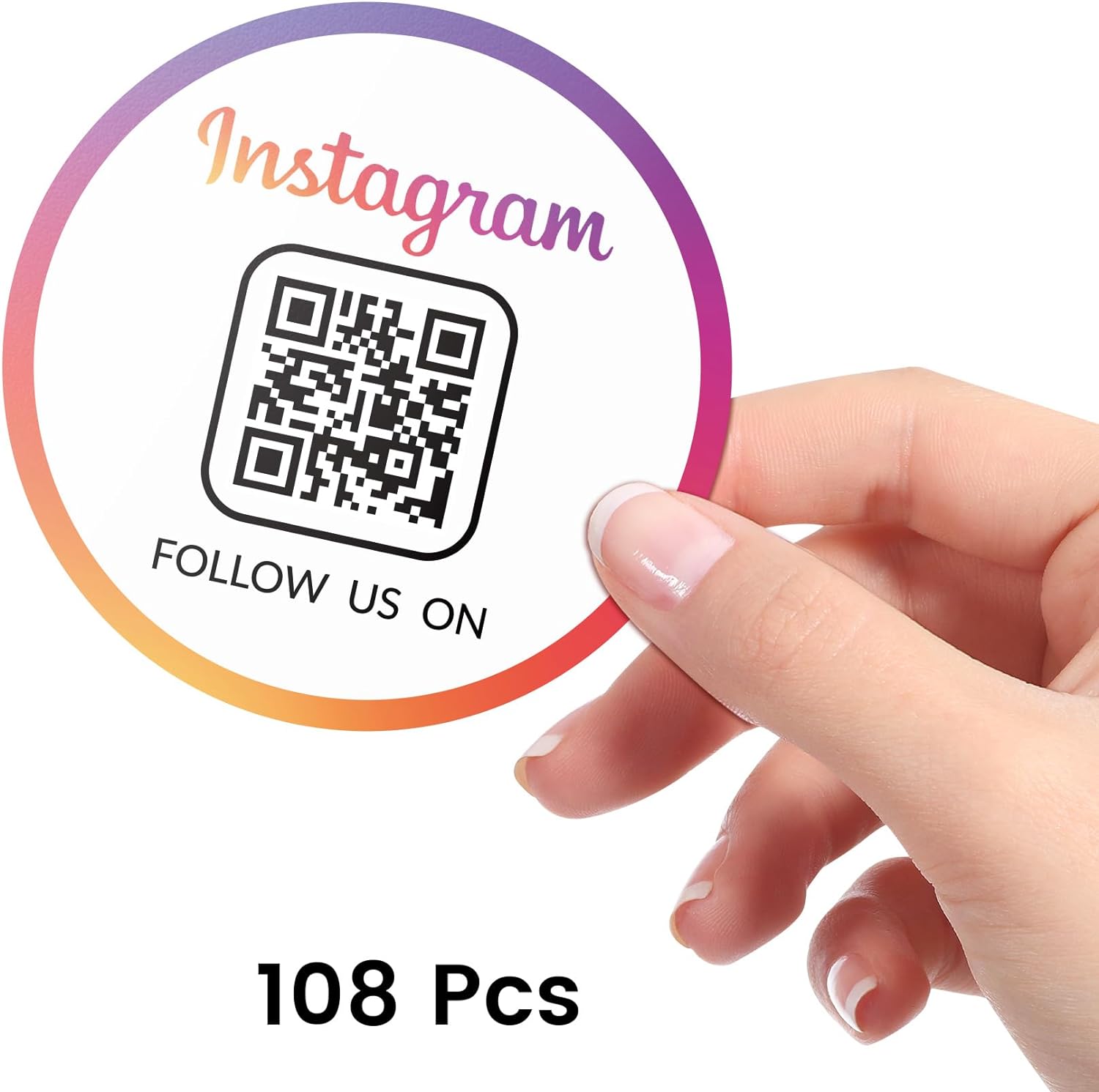 Instagram QR Social Media Stickers 108PCS