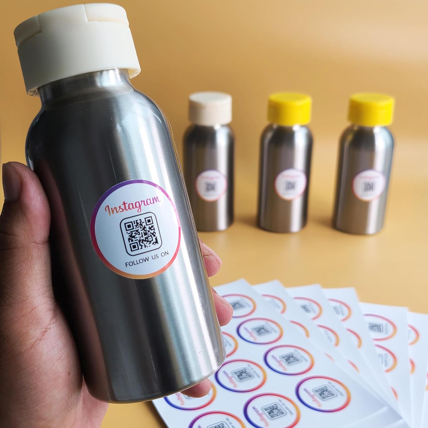 Instagram QR Social Media Stickers 108PCS