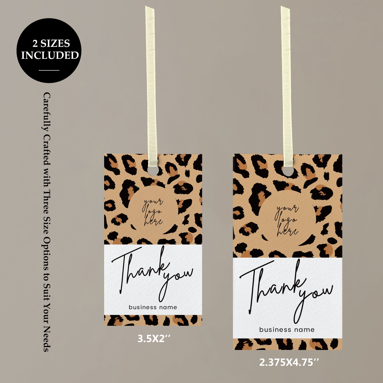 DISONTAG QR Code Editable Thank You Card Hang Tags - H2