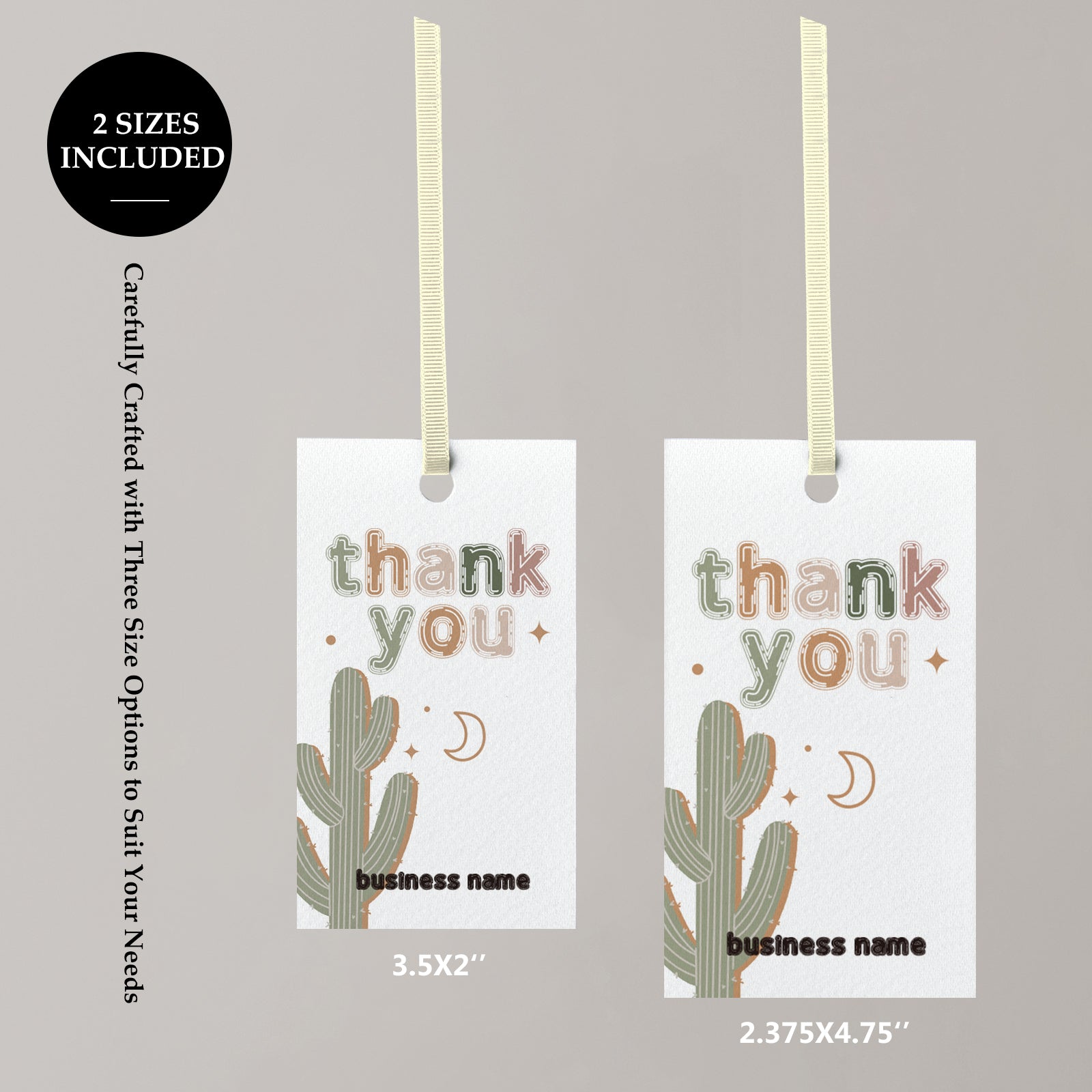 DISONTAG QR Code Editable Thank You Card Hang Tags - H3