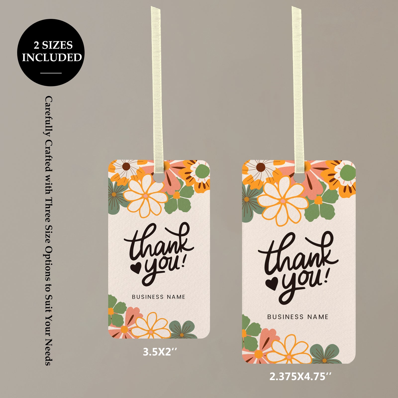 DISONTAG QR Code Editable Thank You Card Hang Tags - H11
