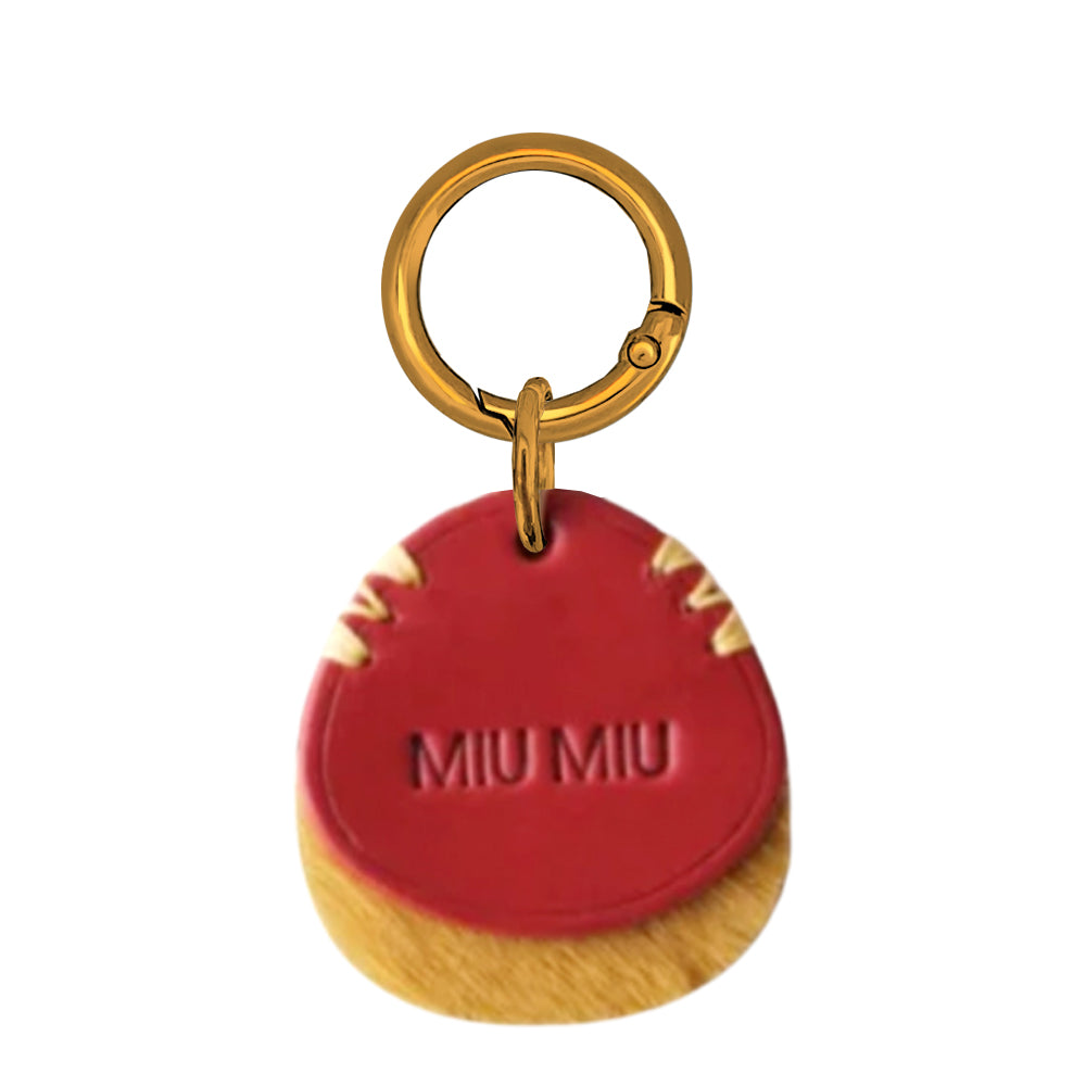 Handmade Custom Leather Name ID- Crimson Berry