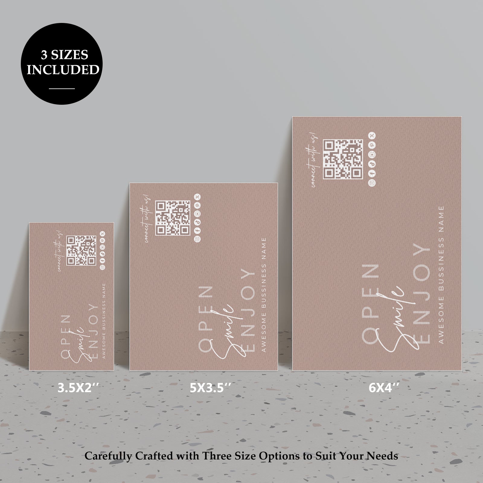 DISONTAG Small Business Editable Thank You Card - T5