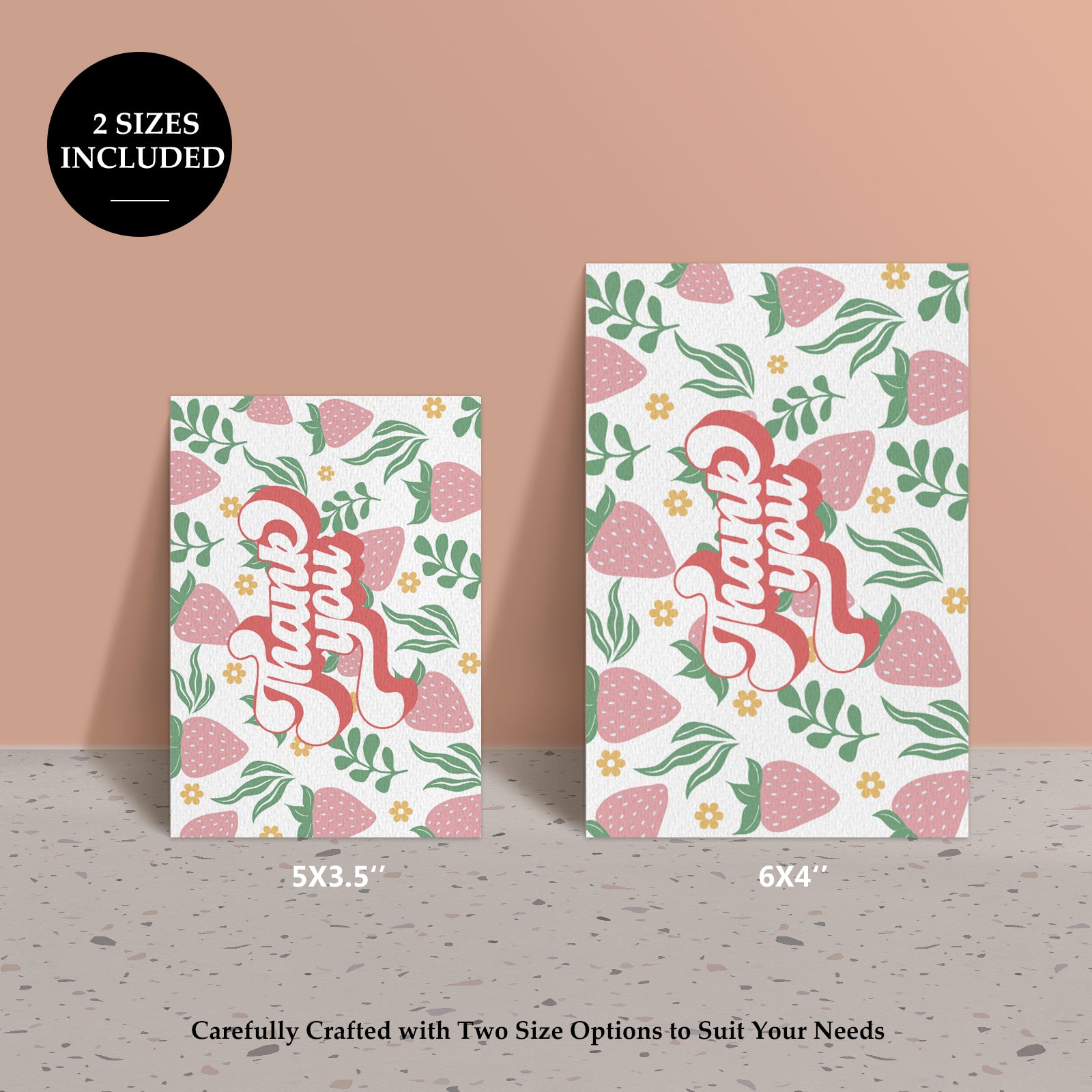 DISONTAG Small Business Editable Thank You Card - T18