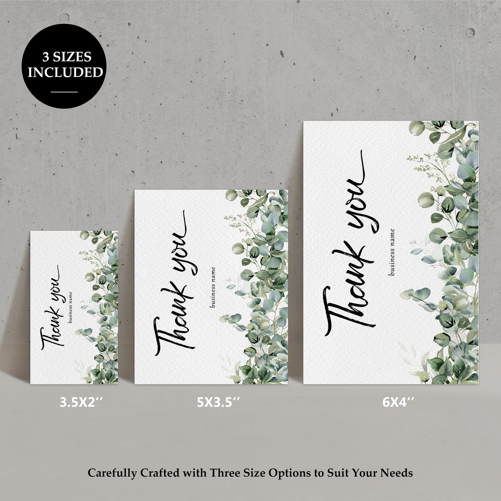 DISONTAG Small Business Editable Thank You Card - T9