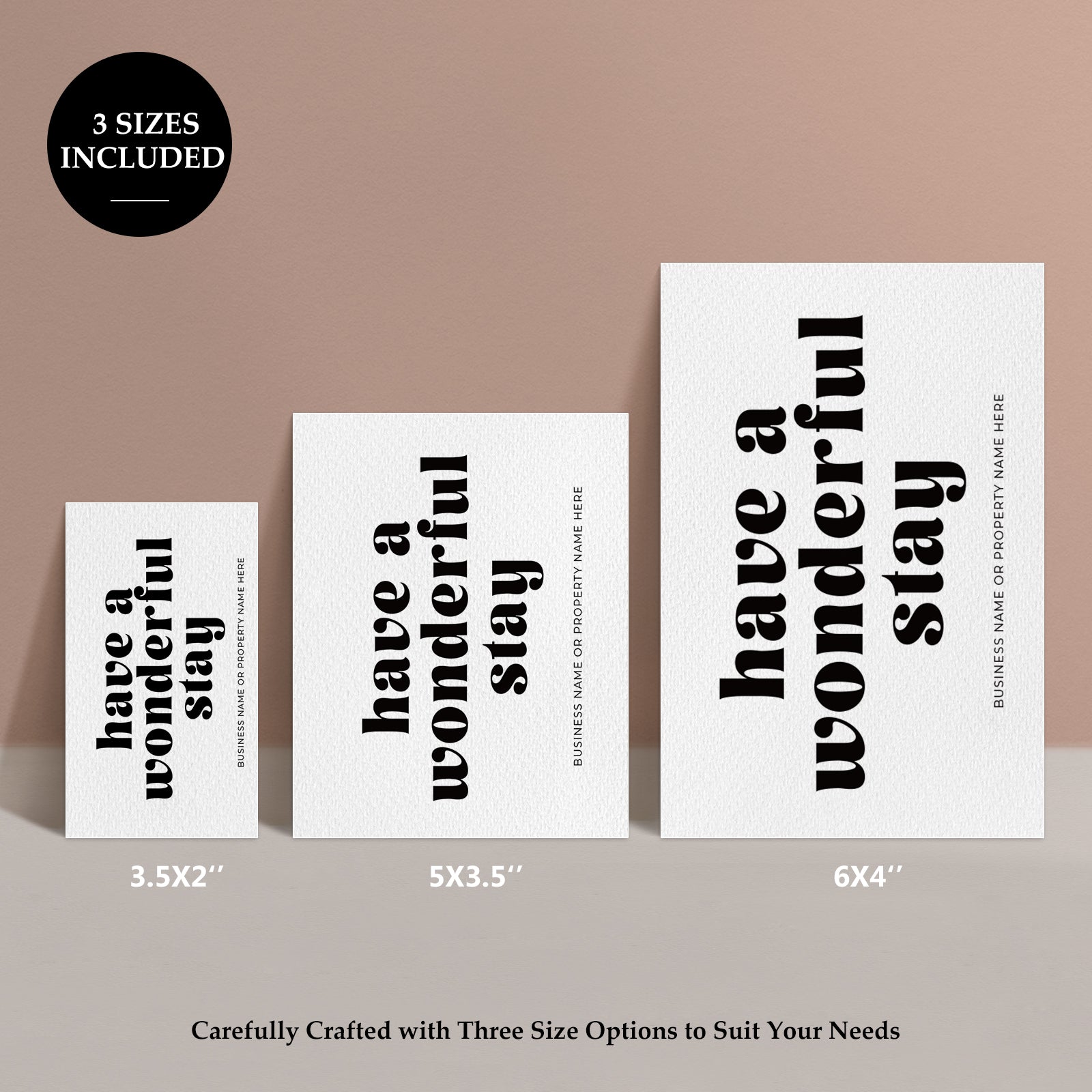 DISONTAG Small Business Editable Thank You Card - T4