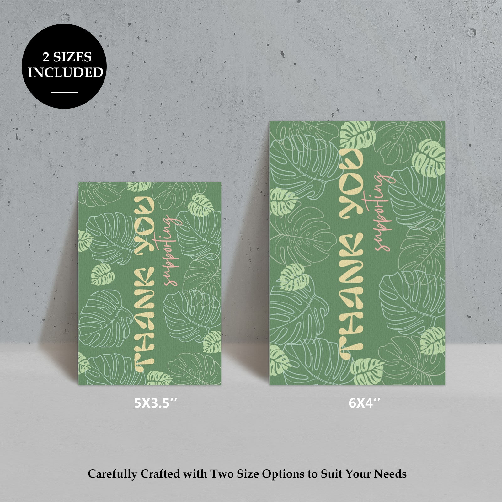 DISONTAG Small Business Editable Thank You Card - T19