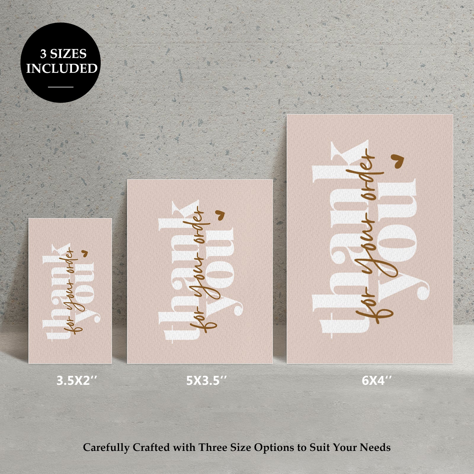 DISONTAG Small Business Editable Thank You Card - T3