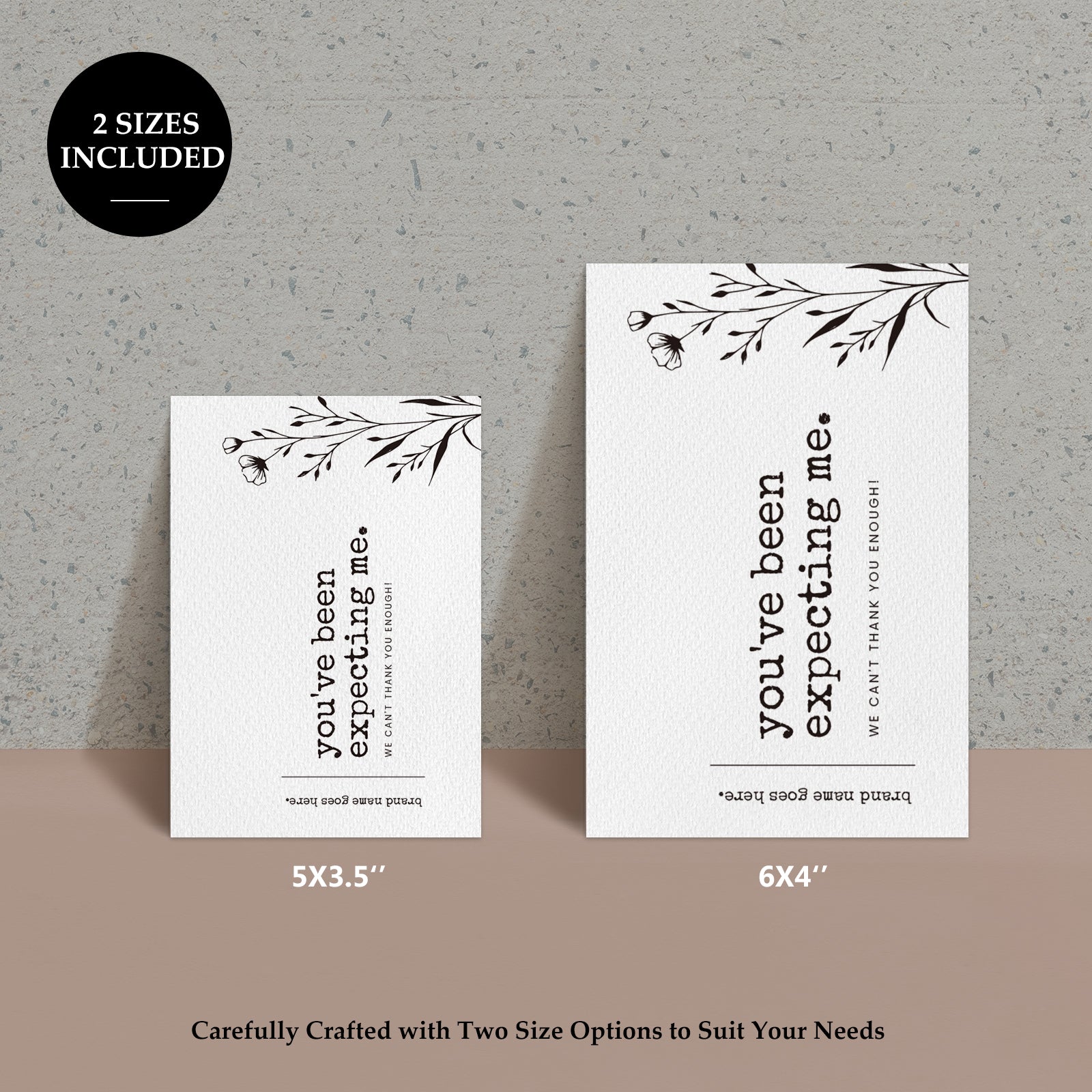 DISONTAG Small Business Editable Thank You Card - T15