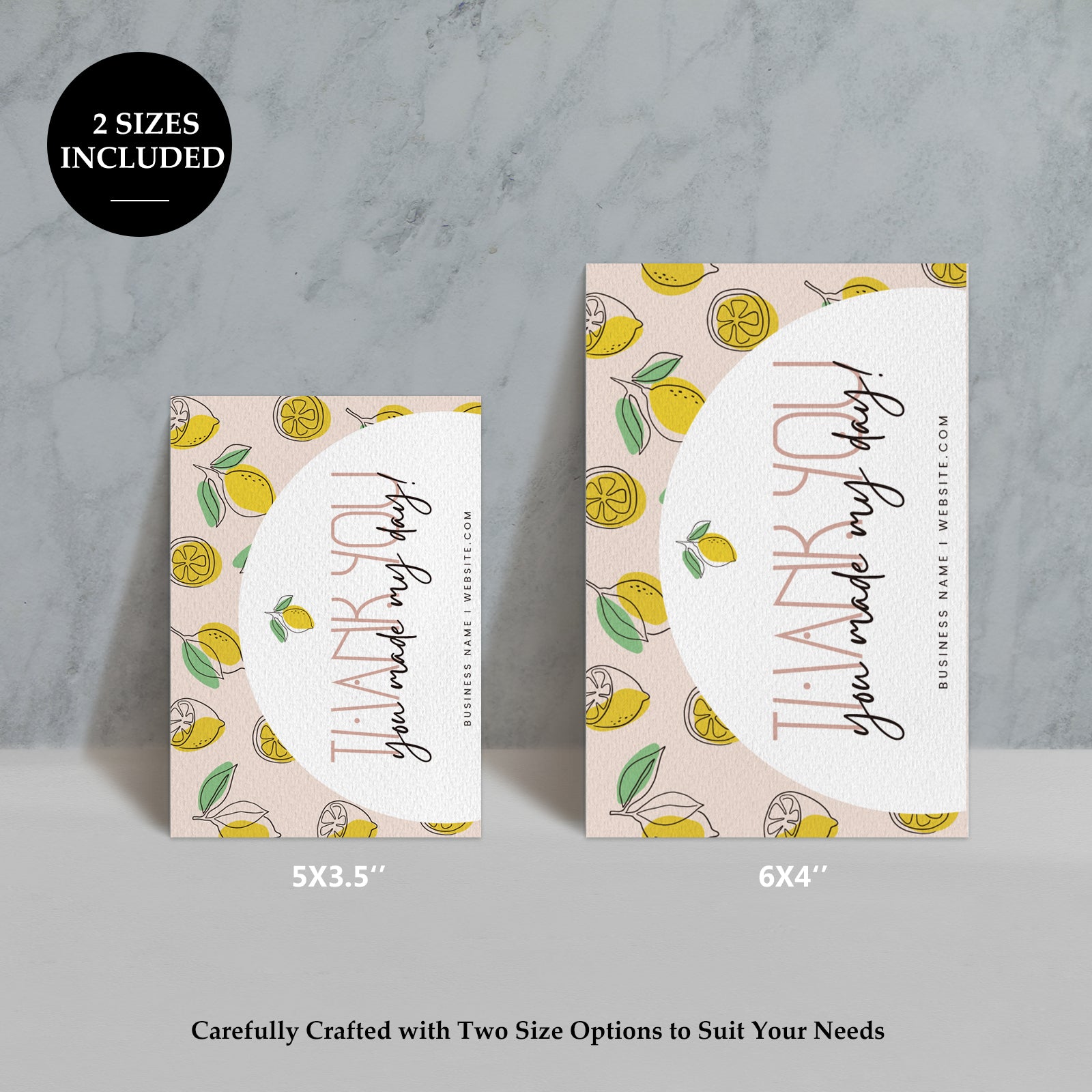 DISONTAG Small Business Editable Thank You Card - T17