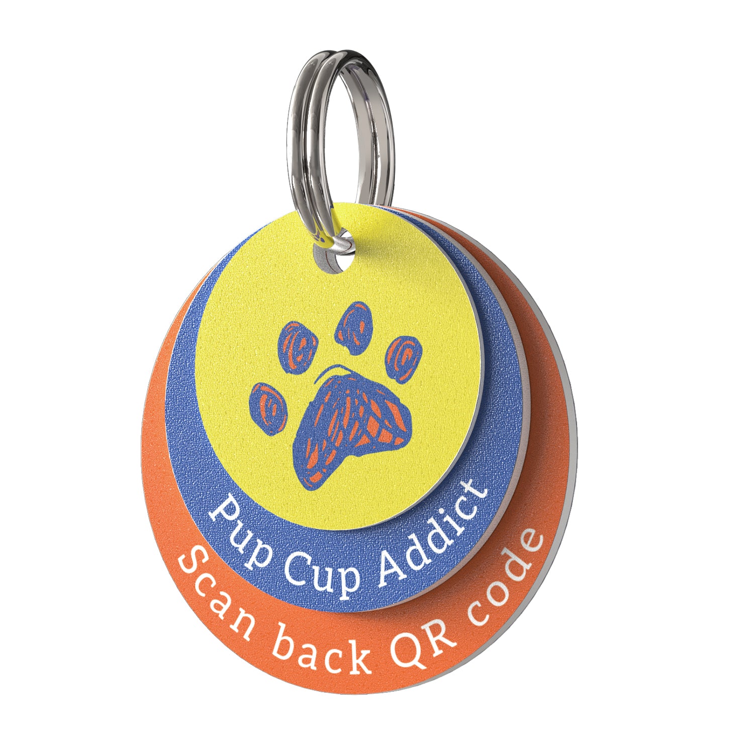 PVC pet tag Color Dopamine-Paw