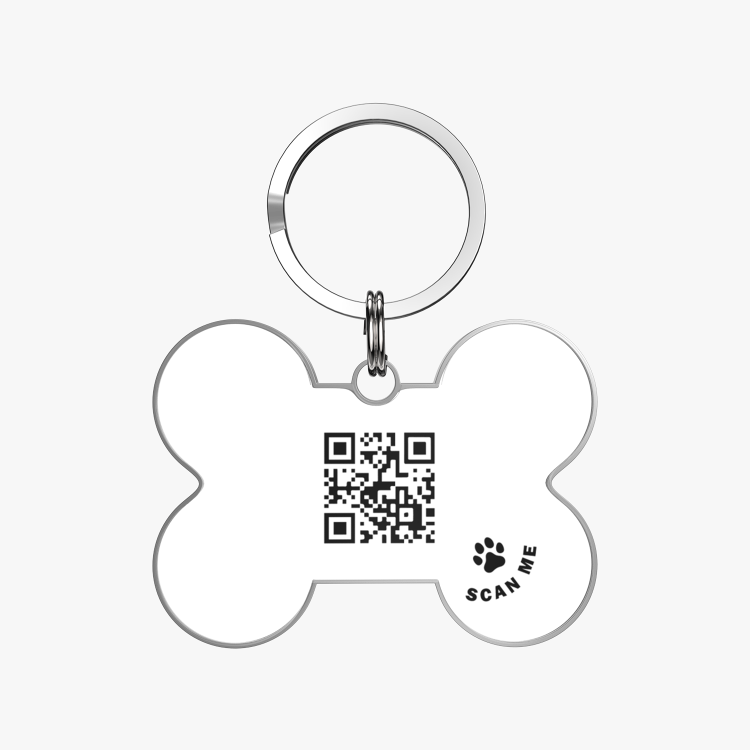QR code pet tag Colorful text-NO.170930
