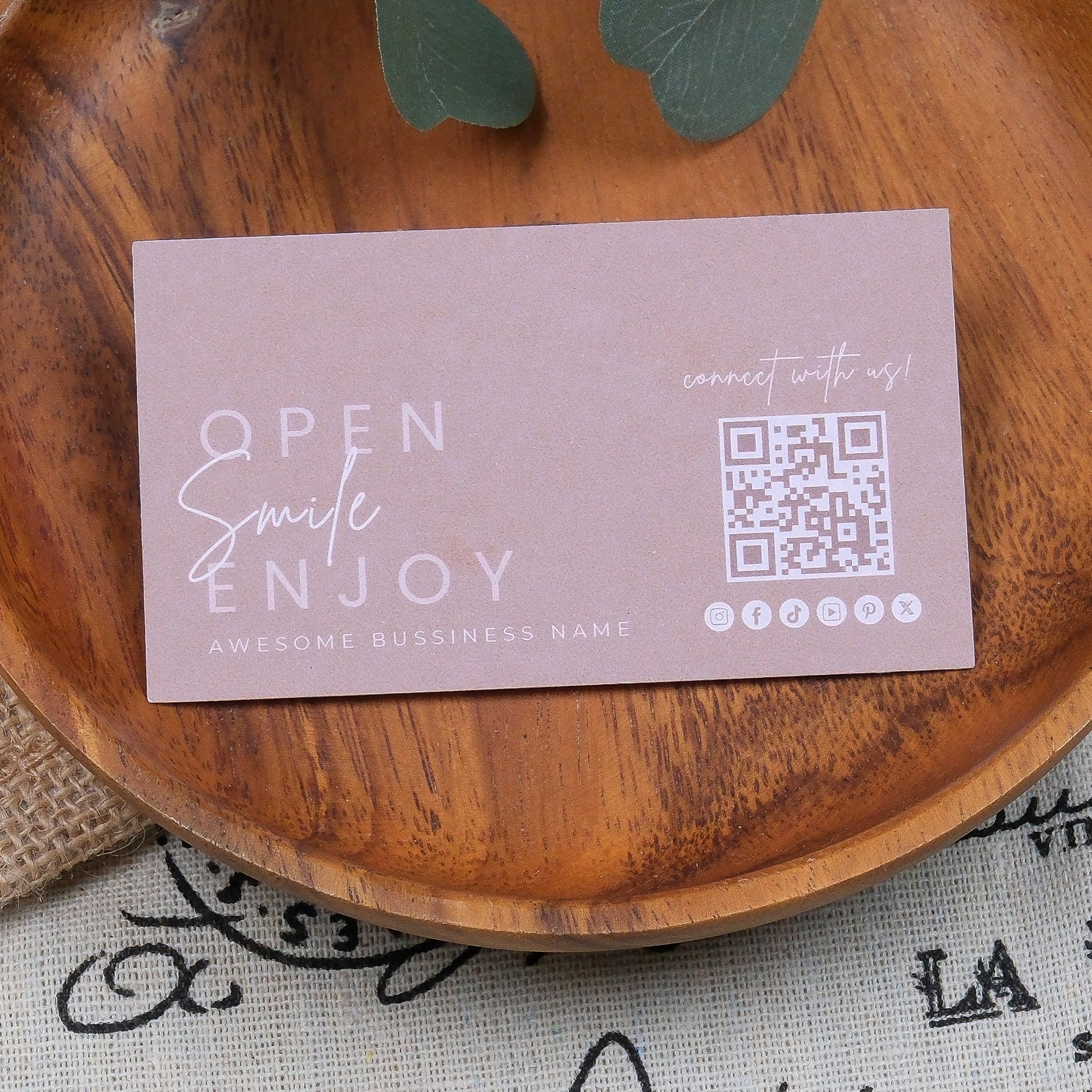 DISONTAG Small Business Editable Thank You Card - T5