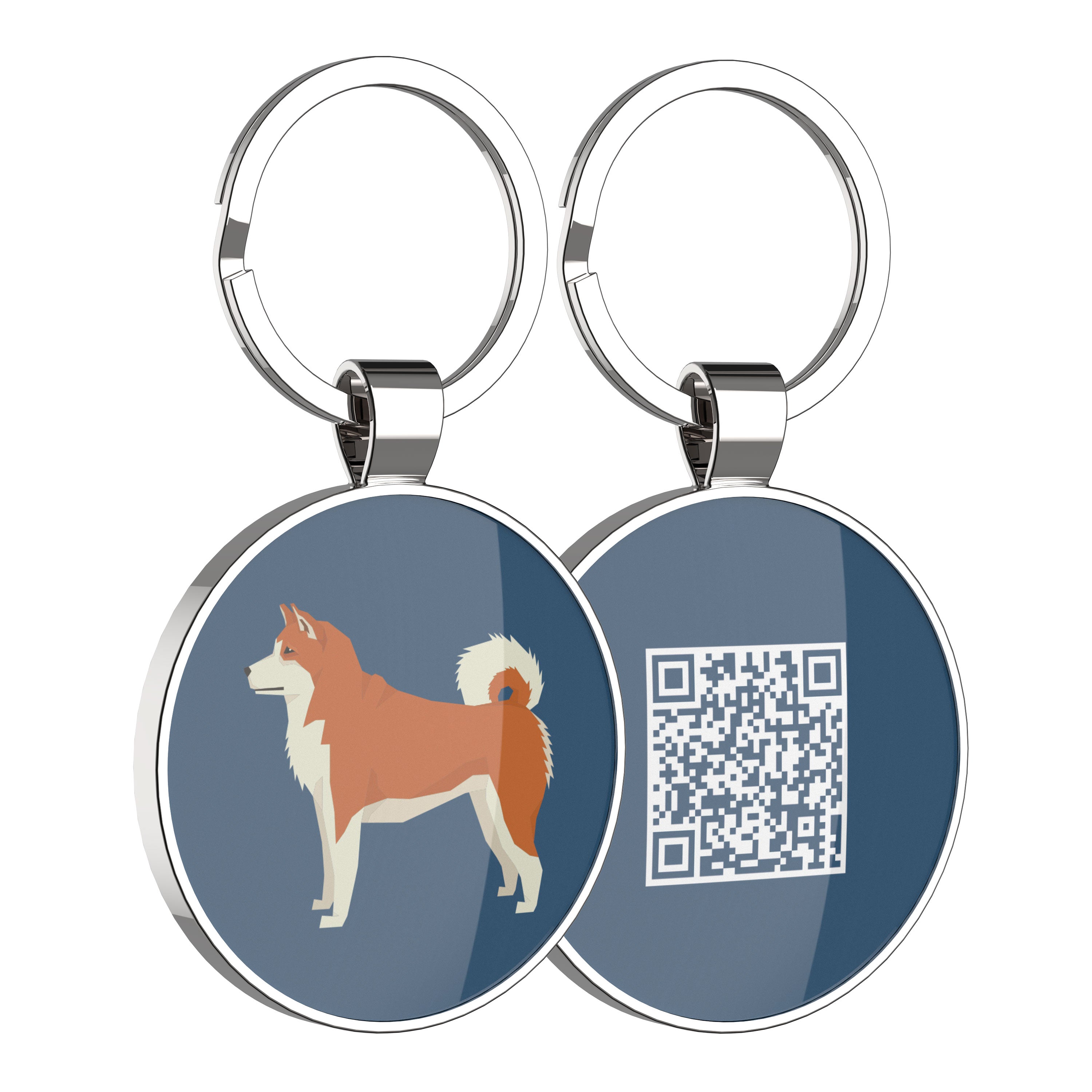 QR code pet tag Dog breeds tags-Akita Inu