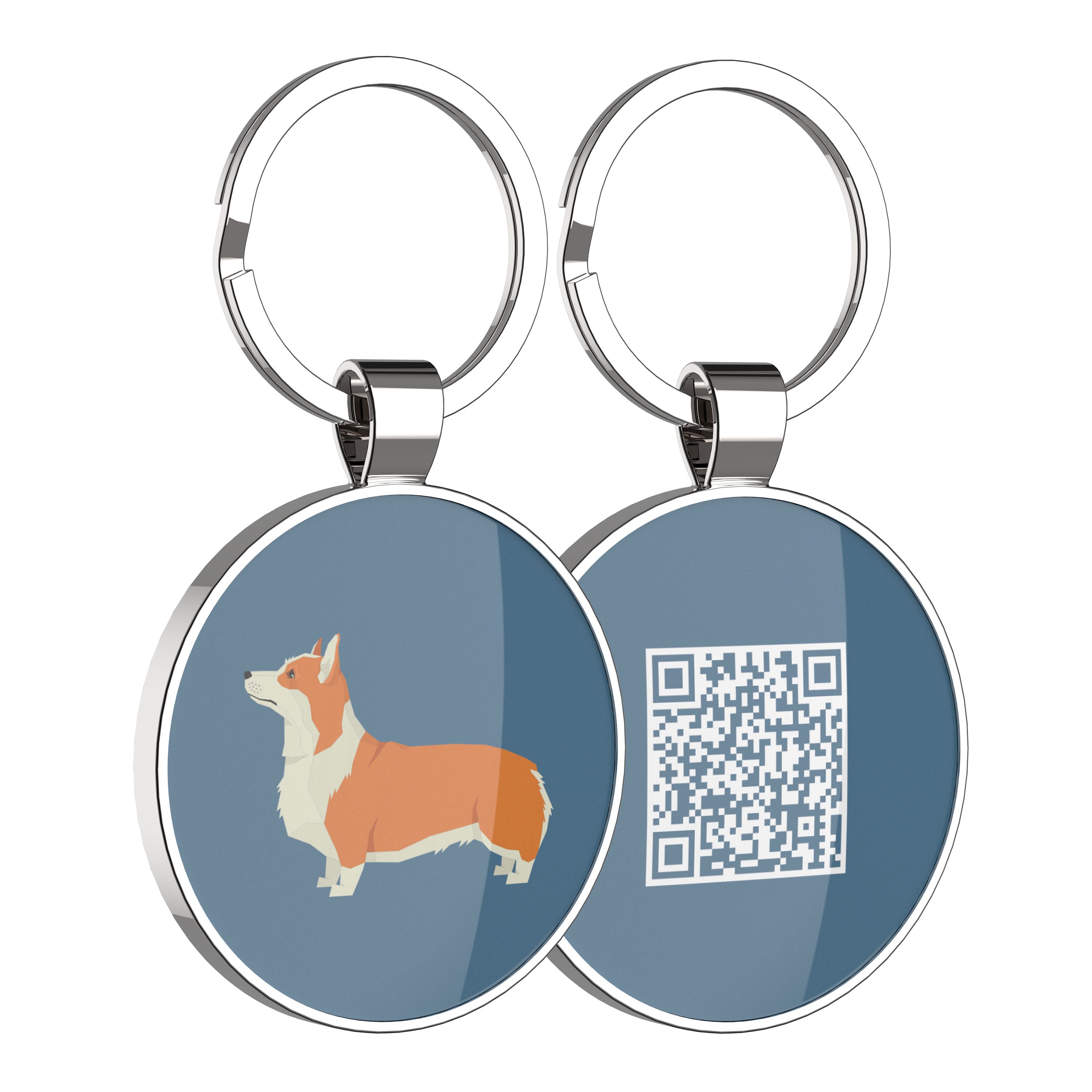 QR code pet tag Dog breeds tags-Pembroke Welsh Corgi