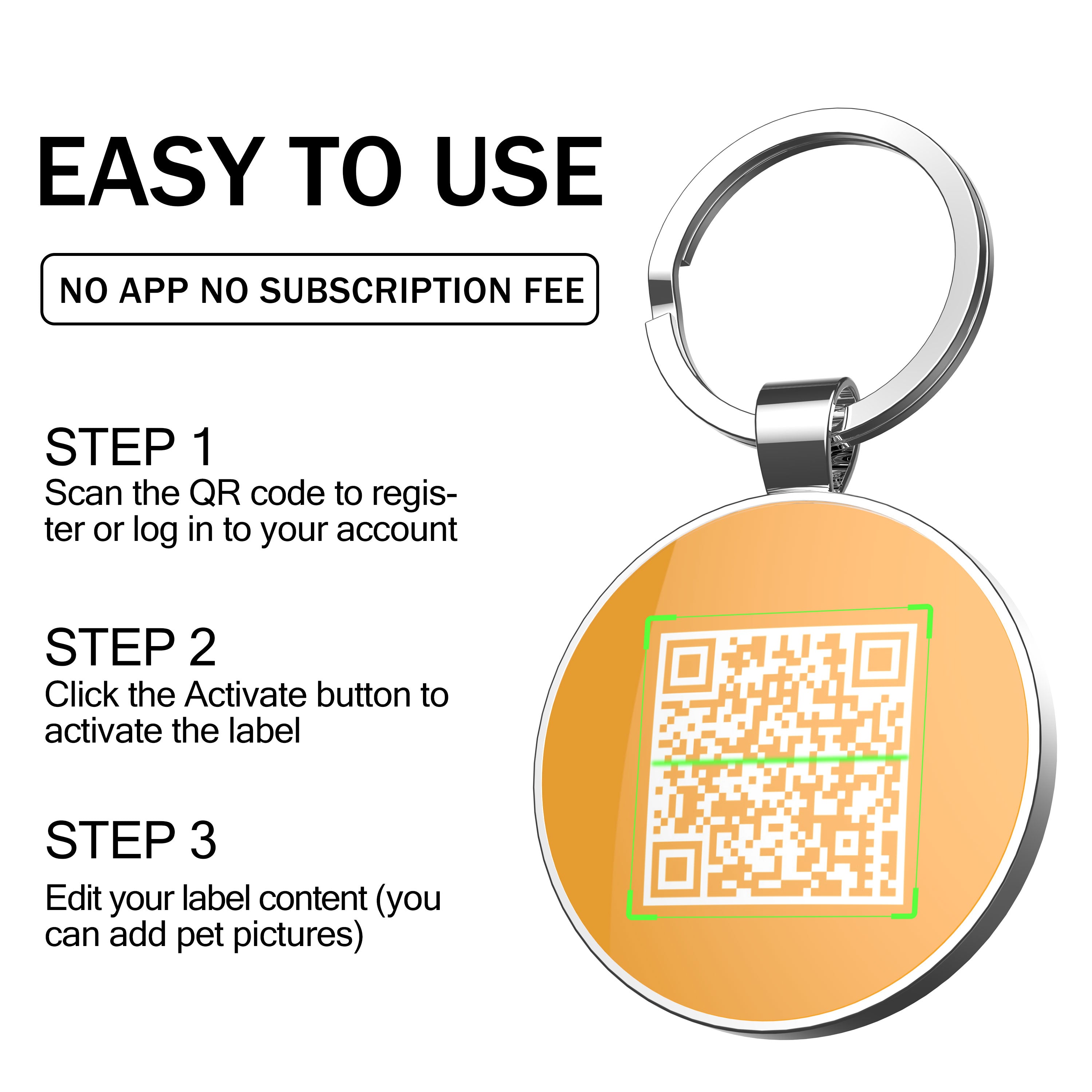 QR code pet tag Dog breeds tags-Boston Terrier