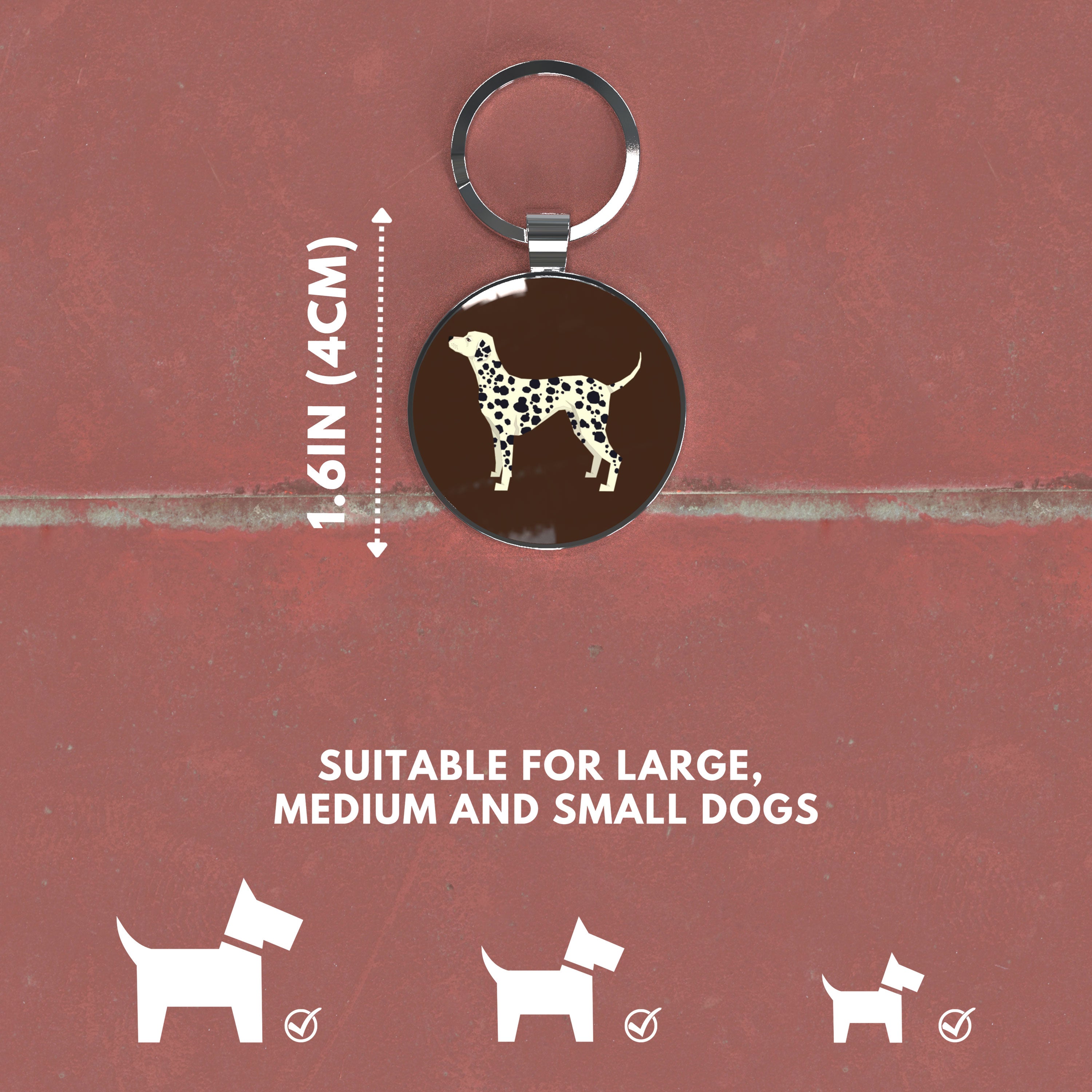 QR code pet tag Dog breeds tags-Dalmatian