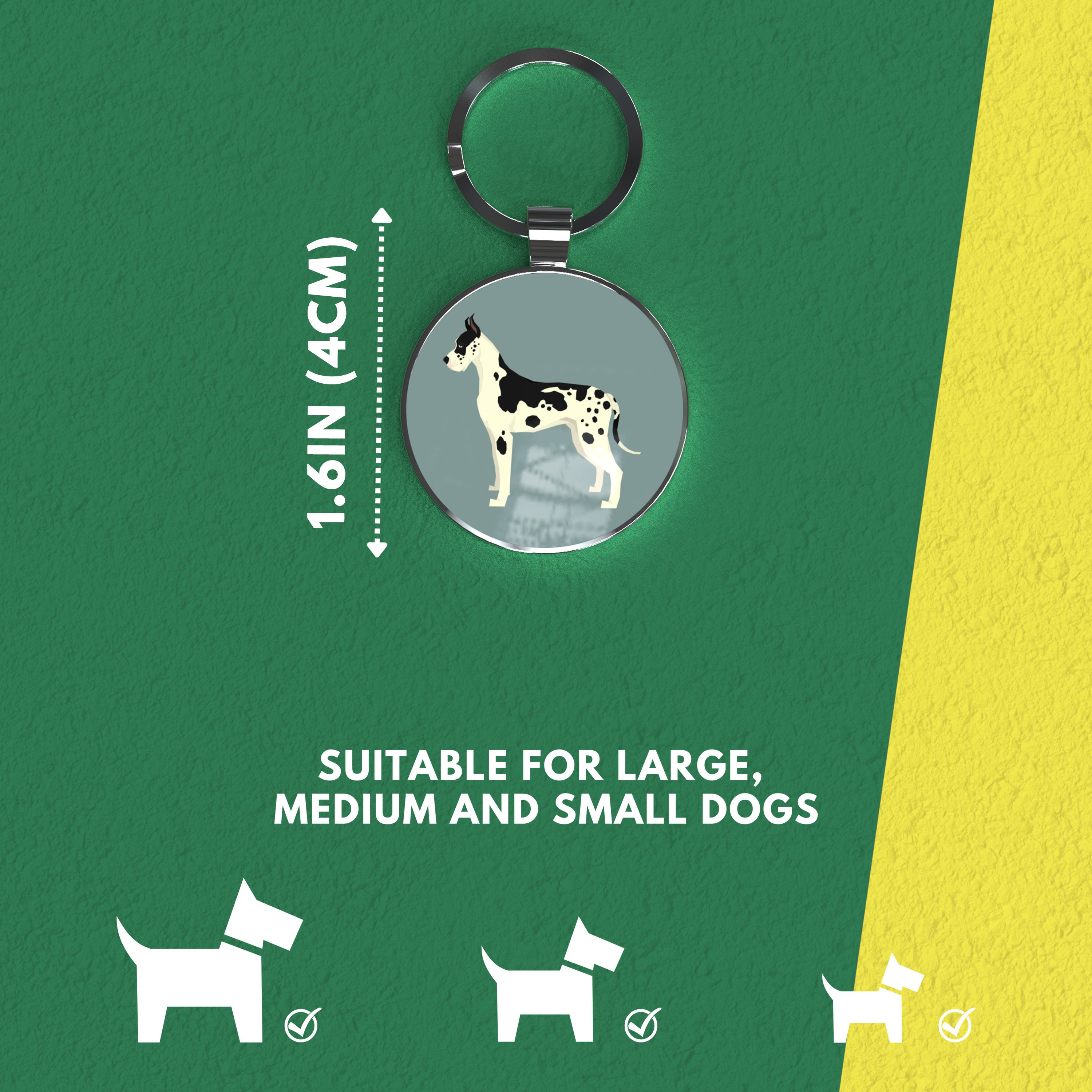 QR code pet tag Dog breeds tags-Great Dane